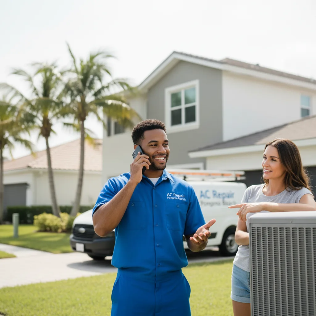 AC Repair Pompano Beach customer support in Johnston City
